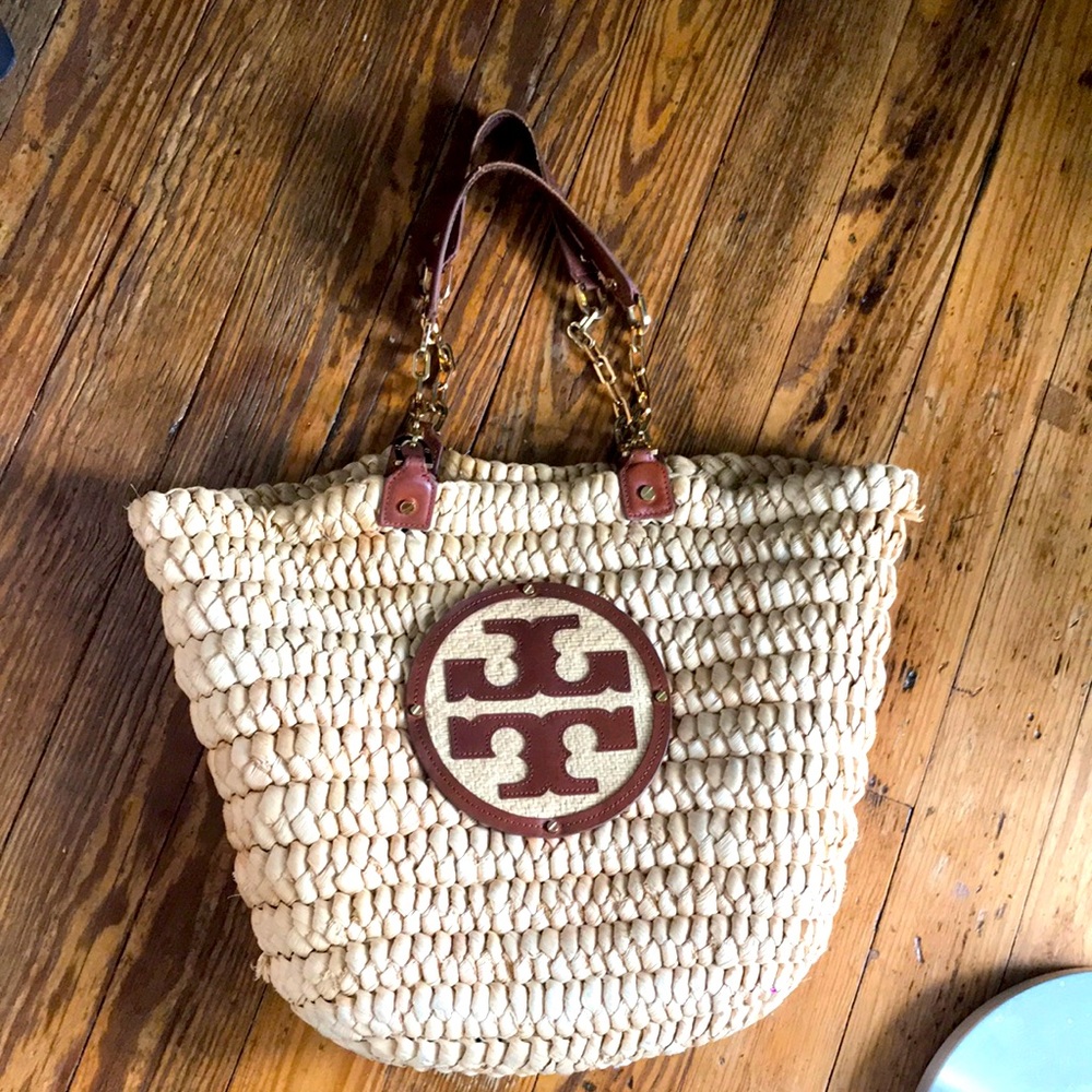 Tory Burch Straw Basket Tote